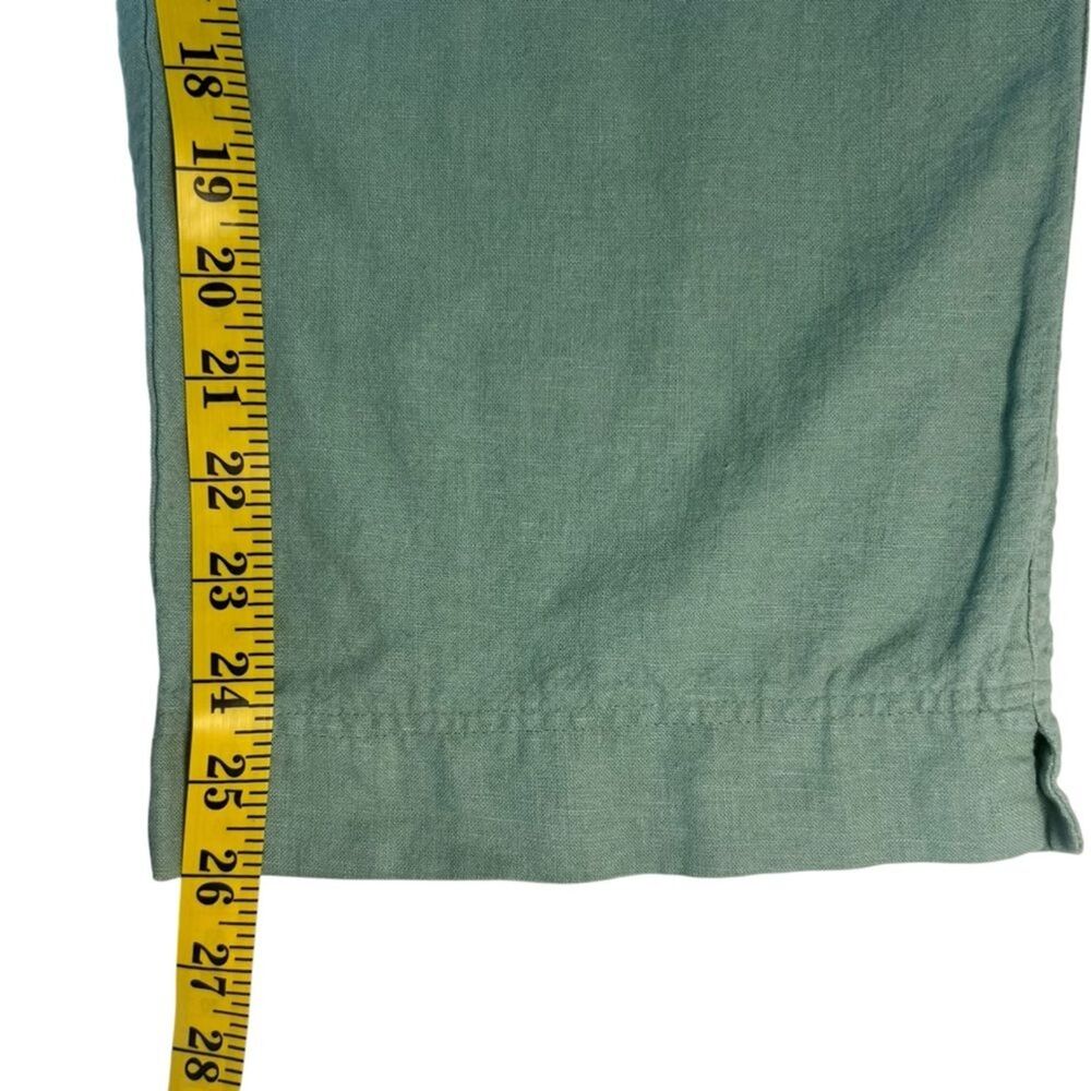 St. John Sport Linen Blend Pull On Pant Size P Resort Beachy Travel Lightweight - Picture 4 of 6